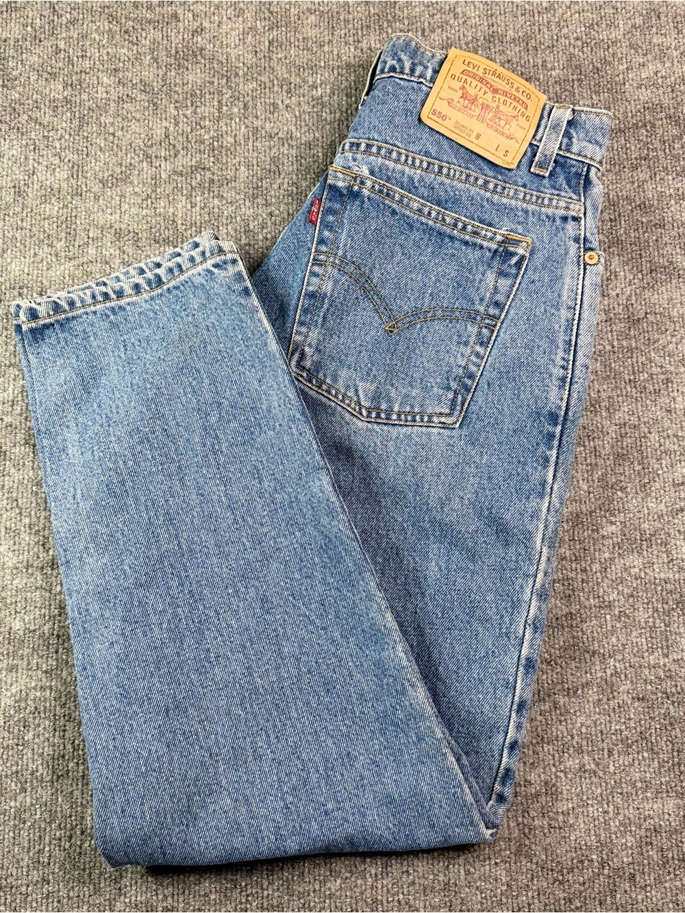 Vtg Levis 550 Jeans Womens 11 Jr S Short Relaxed Tapered Leg 90s Mom Denim 29x29